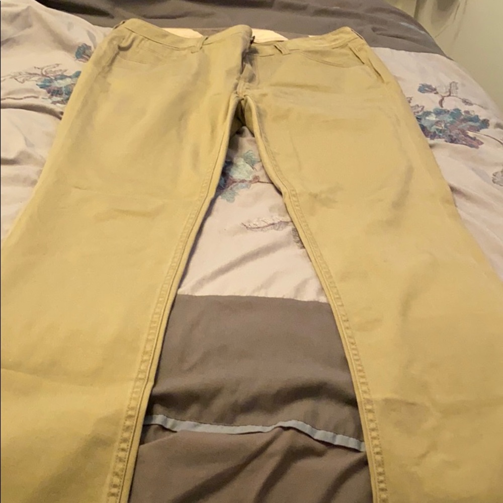 Beige Burberry Brit Pants